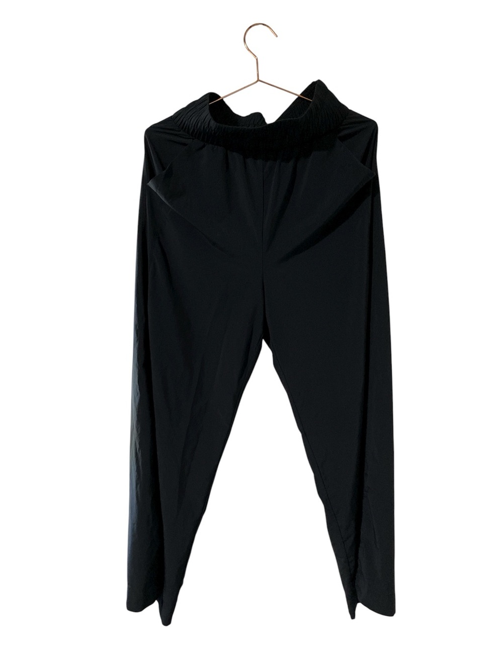 Black Elastic Waist Wide Leg Pants Size S